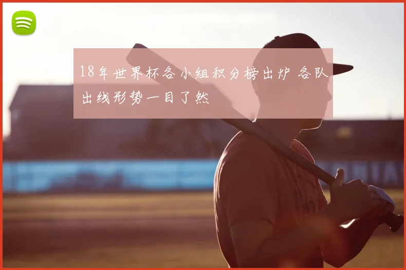 18年世界杯各小组积分榜出炉 各队出线形势一目了然